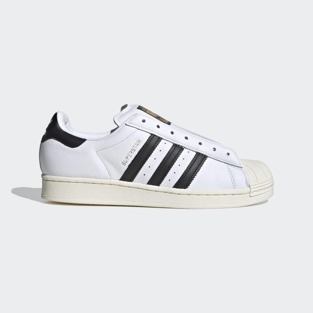 Adidas Women's Superstar Laceless Originals Shoes White/Black Ireland FV3017